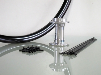 Hinterrad für Velomobile mit Einarmschwinge 