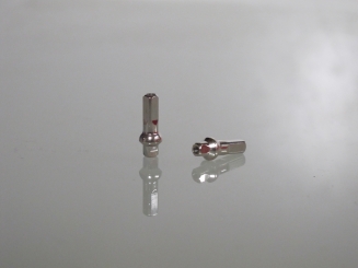 SAPIM Polyax 14G Messingnippel silber Double Square 