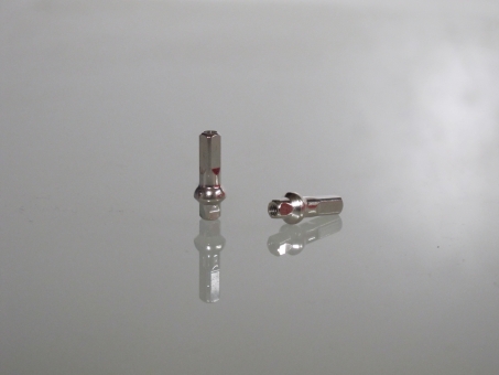 SAPIM Polyax 14G Messingnippel silber Double Square 