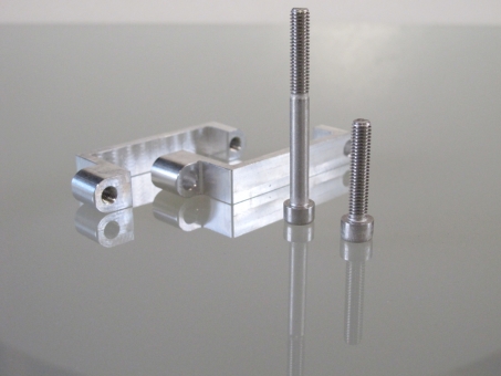 Schellen für Tretlagerschlitten am Velomobil 50 x 50 mm